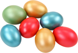 colorful easter eggs
